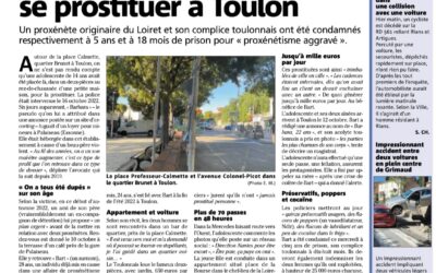 VAR-MATIN – Une ado recrutée pour se prostituer à Toulon
